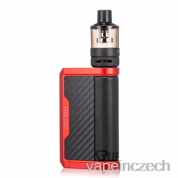 Ztracený Vape Centaurus Q200 Startovací Sada [podtank] Matný červený Vape Z Uhlíkových Vláken Bez Nikotinu